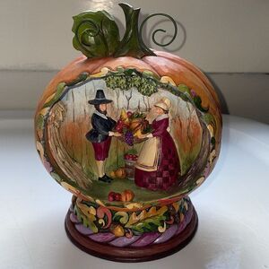 New in box Jim Shore 2009 Blessings of The Harvest/ Harvest Pumpkin Diorama